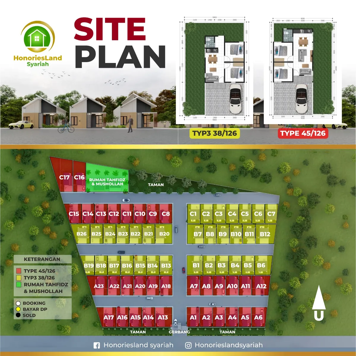 Denah Rumah Tipe 38