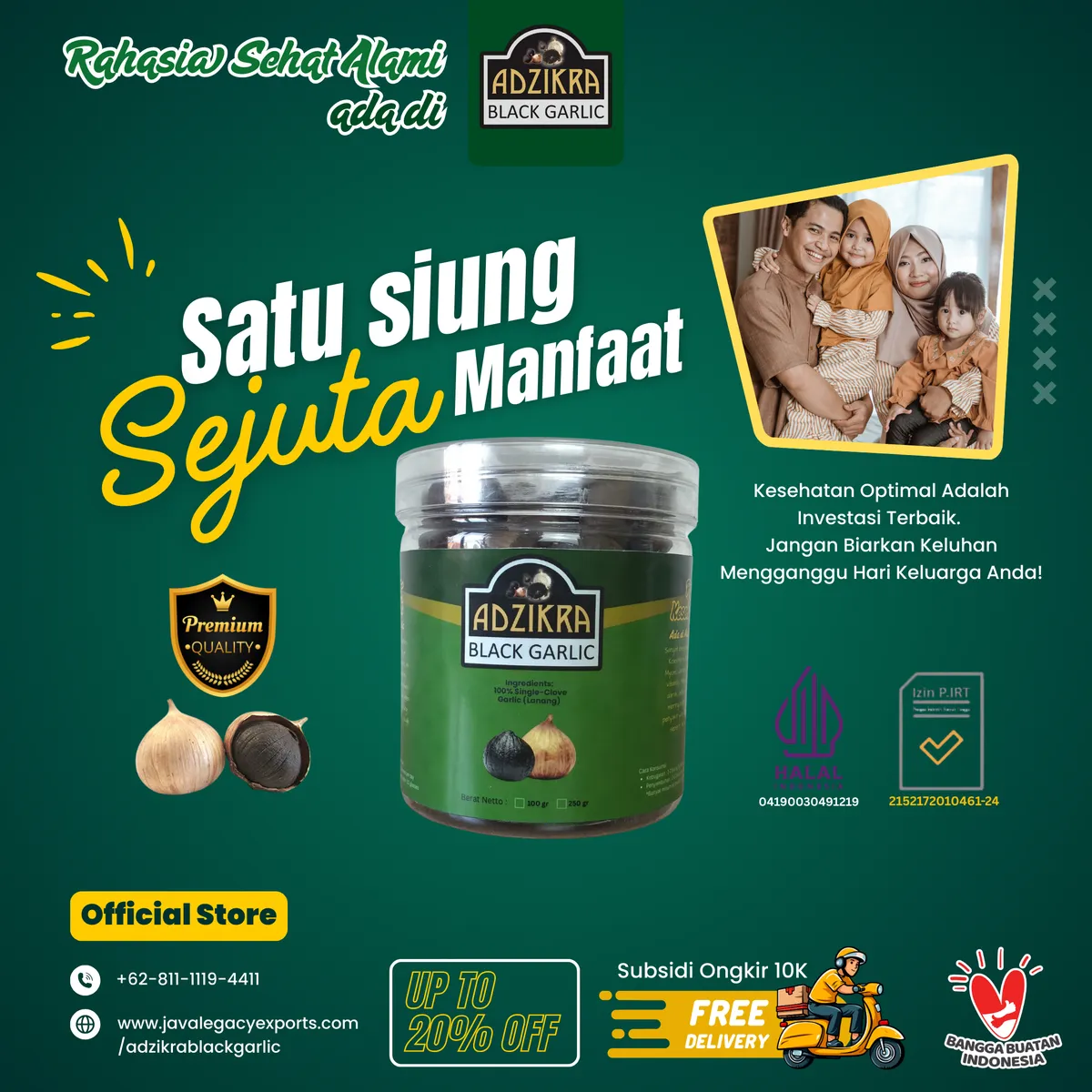 Adzikra Black Garlic Product