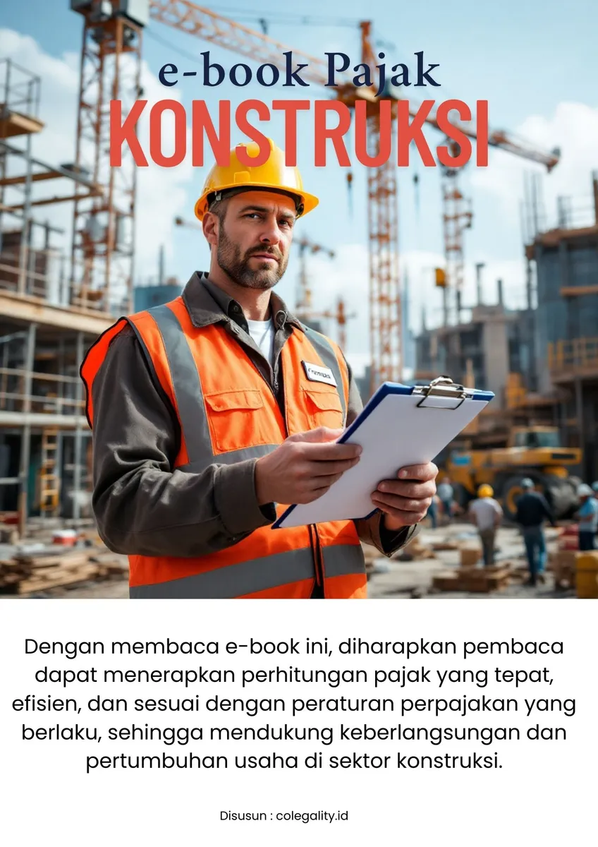 Mockup Ebook Perhitungan Pajak Untuk Perusahaan Konstruksi
