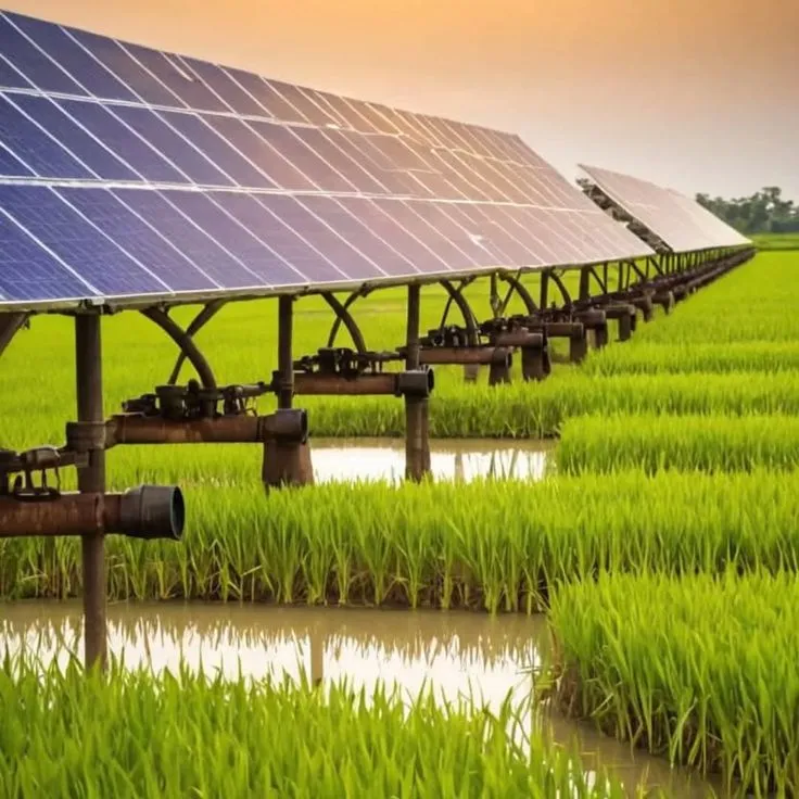 Pompa Tenaga Surya untuk Irigasi Sawah