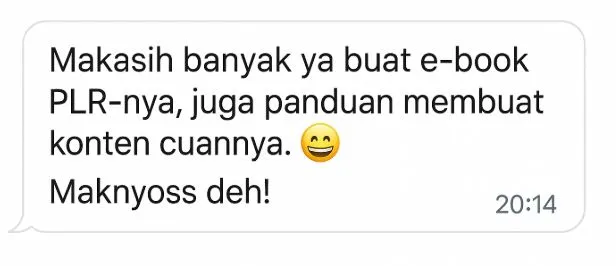 Screenshot Ucapan Terima Kasih