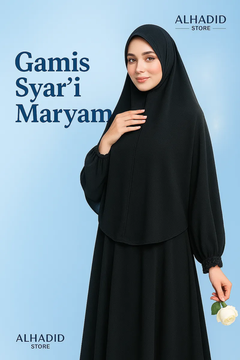 Detail Gamis Syar'i Maryam