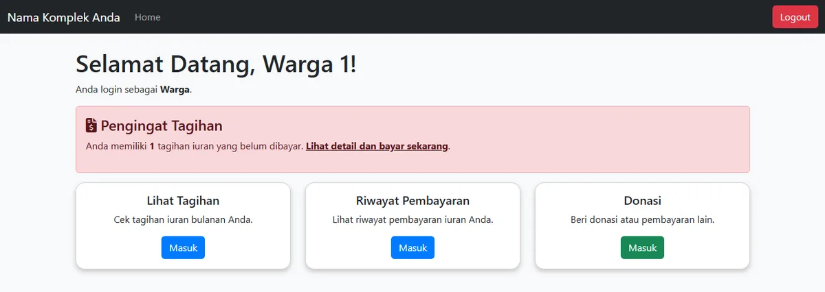 Warga View Screenshot