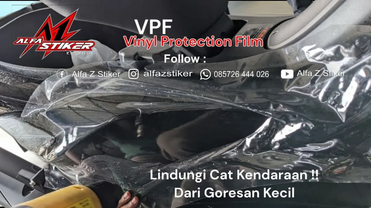 Wrapping Transparan Motor (VPF/Anti Gores)