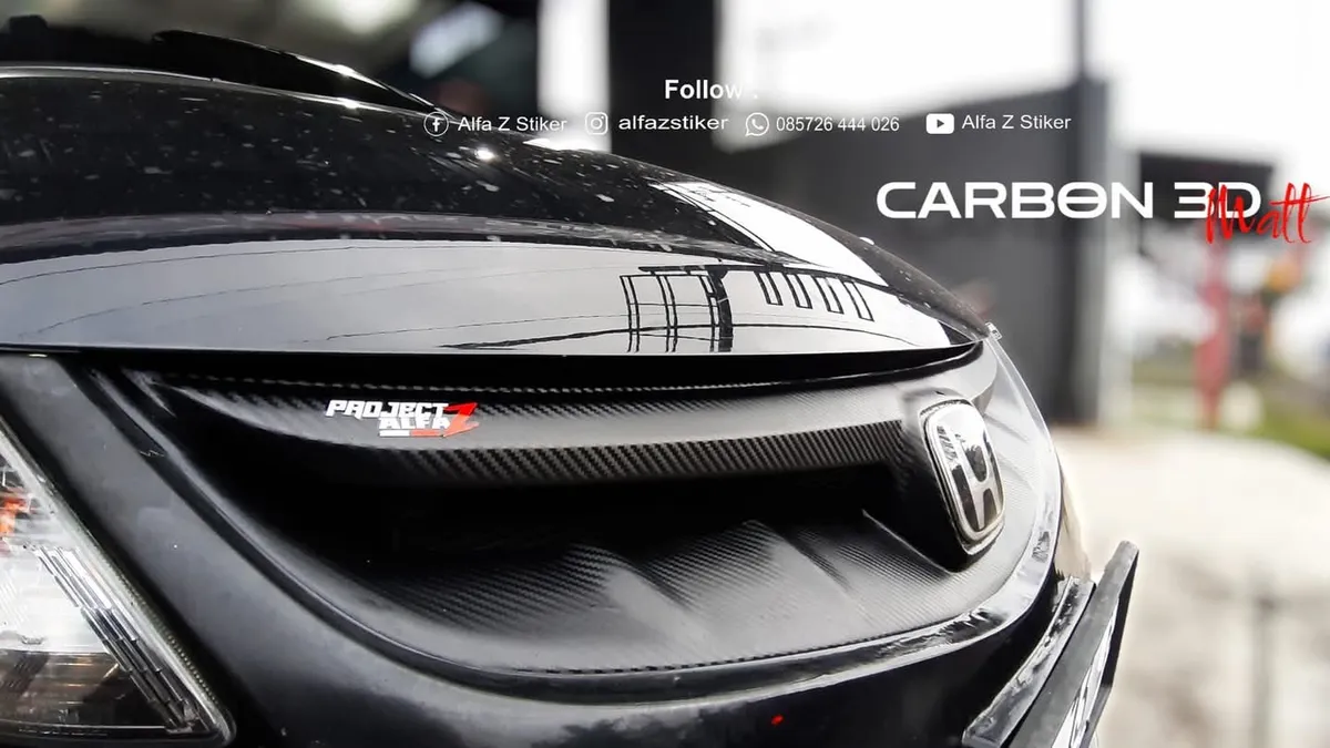 Wrapping Stiker Carbon 3D / 5D – Efek Tekstur Khas