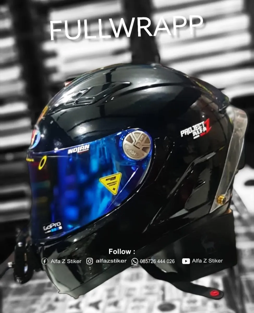 Wrapping Helm Detail by ALFA Z STIKER