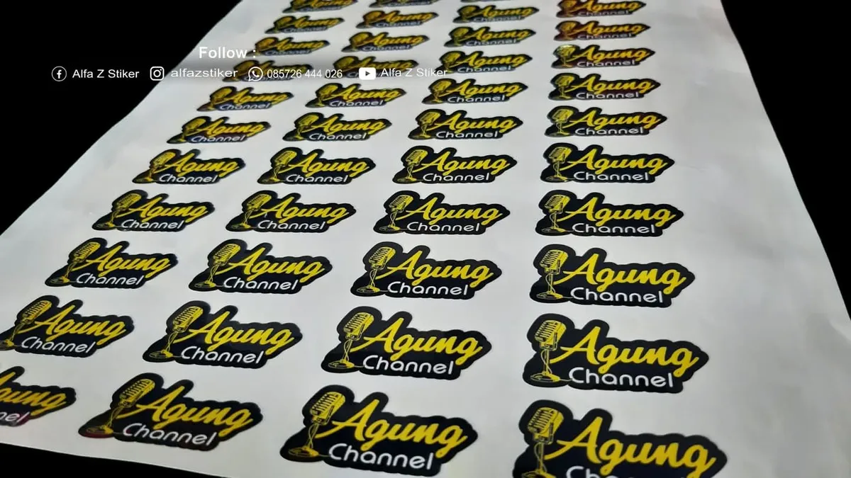 Stiker Label Produk by ALFA Z STIKER