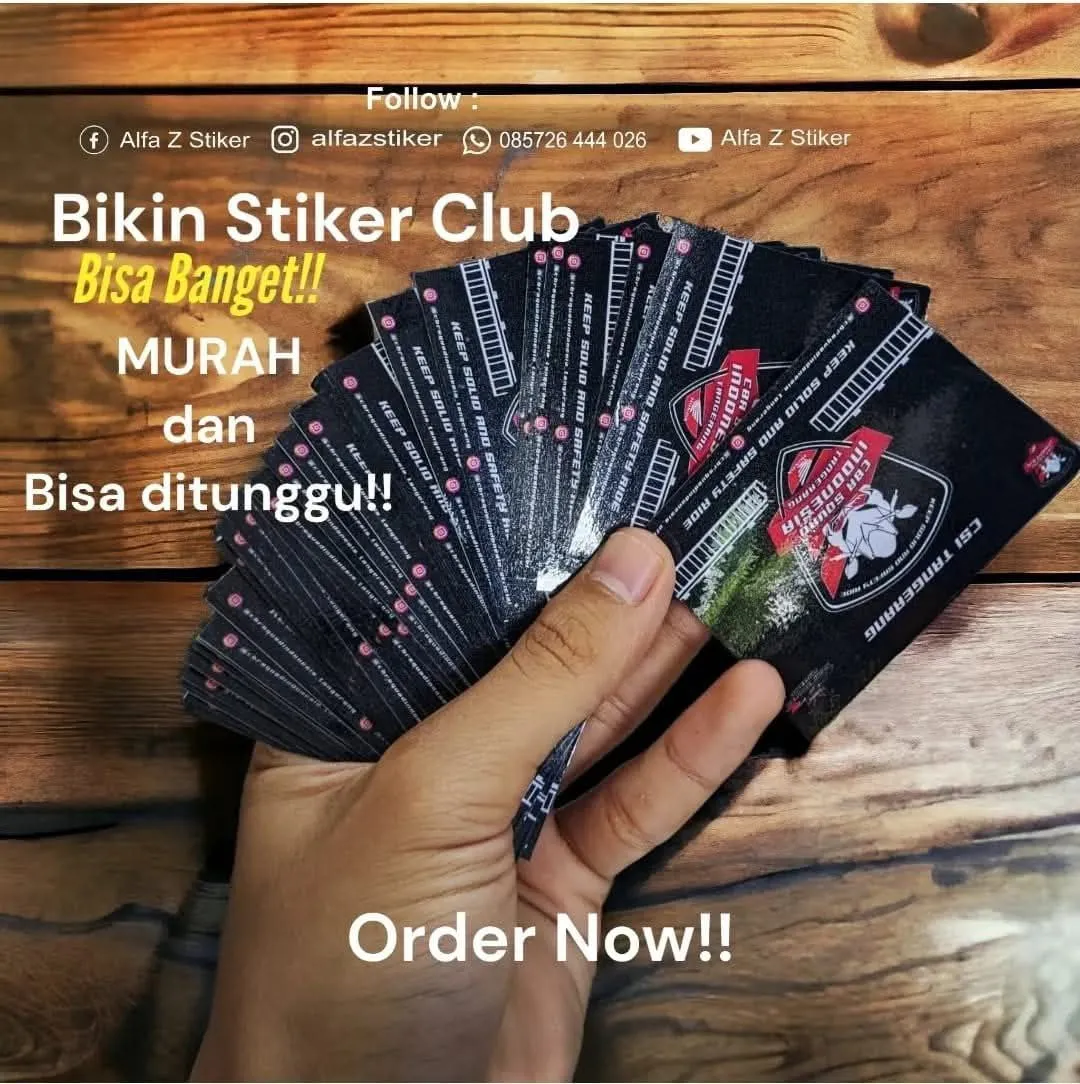 Cetak Stiker Print - Custom Ukuran &amp; Desain Bebas