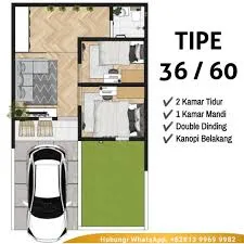 Denah Rumah Type 36