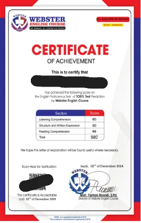 Webster English Course
