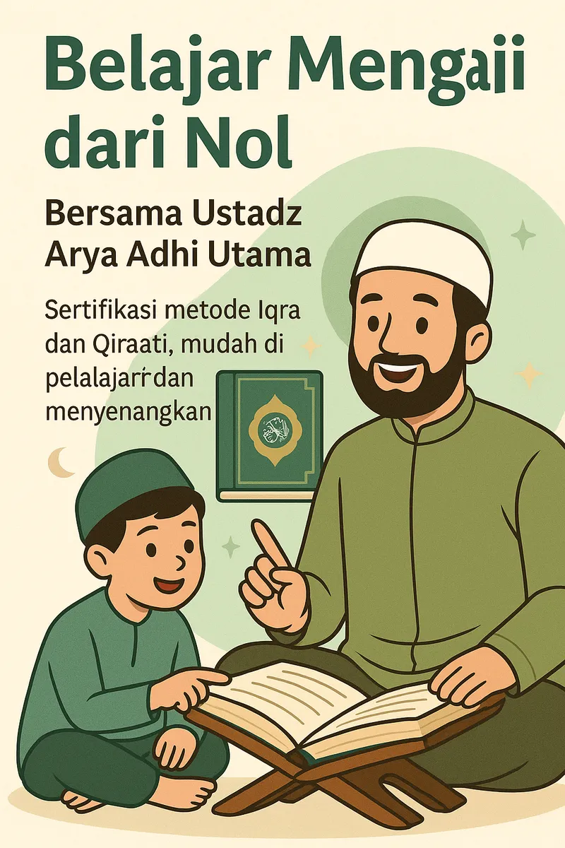 Ustadz Arya Adhi Utama mengajar Al-Qur'an